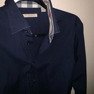 Burberry men’s button down polo.